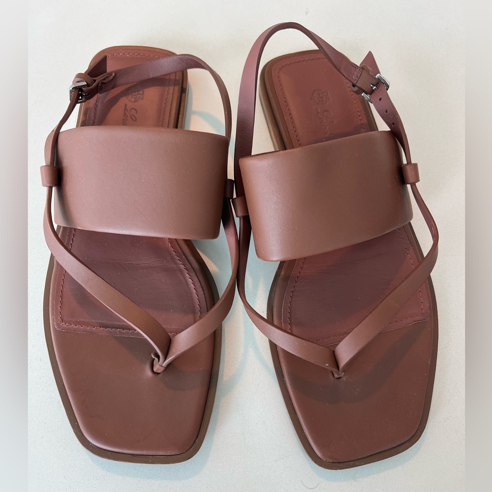 LORO PIANA SLINGBACK SANDALS